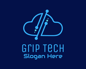 Digital Tech Cloud logo design