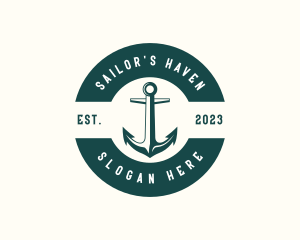 Cruise Ship Anchor logo design