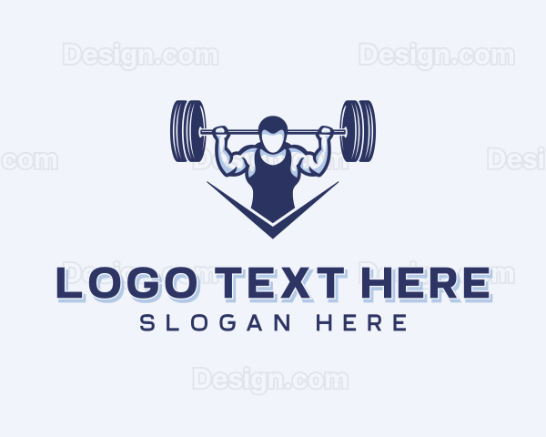 Weightlifting Strong Man Logo