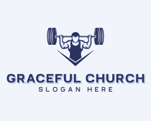 Weightlifting Strong Man Logo