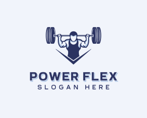 Weightlifting Strong Man logo design