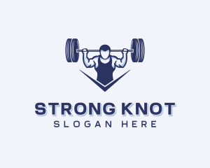 Weightlifting Strong Man logo design