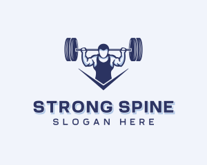 Weightlifting Strong Man logo design