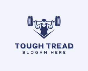 Weightlifting Strong Man logo design