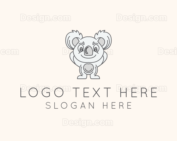 Koala Animal Toy Logo