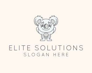 Koala Animal Toy Logo