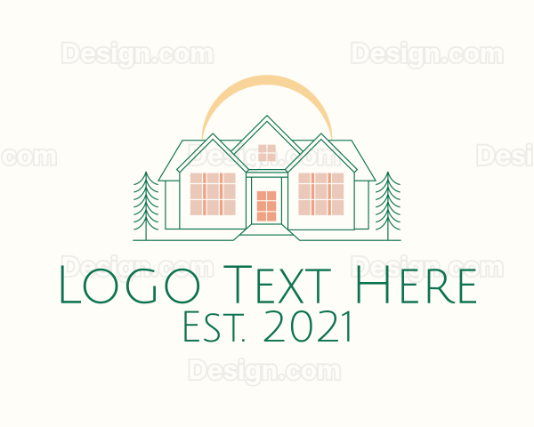 Modern House Architect Logo