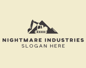 Industrial Construction Excavator logo design