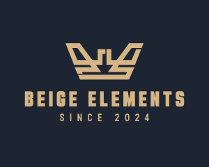 Beige Royal Crown logo