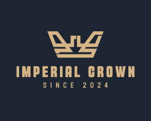 Beige Royal Crown logo