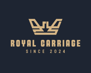 Beige Royal Crown logo design