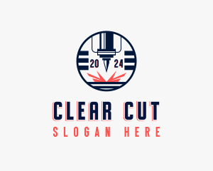 CNC Laser Milling logo design