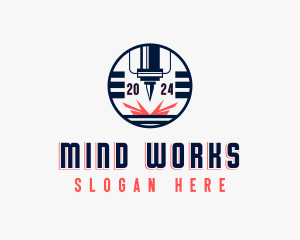 CNC Laser Milling logo design