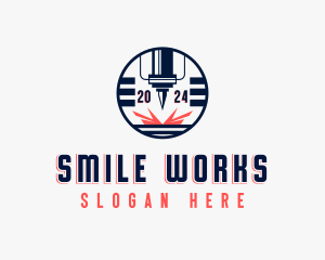 CNC Laser Milling logo design