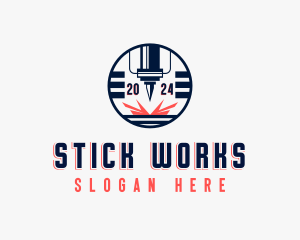 CNC Laser Milling logo design