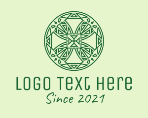 Green Organic Ornament  logo