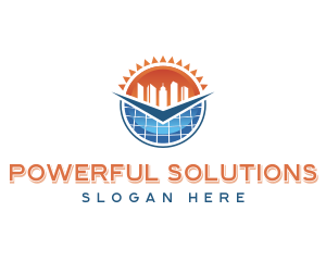 Solar Energy Building logo design