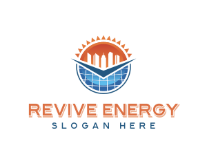 Solar Energy Building logo design