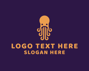 Sea Octopus Animal Logo