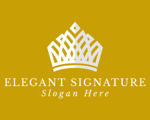 Elegant Crown Jewelry logo design