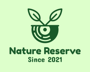 Nature Vinyl Pot  logo design