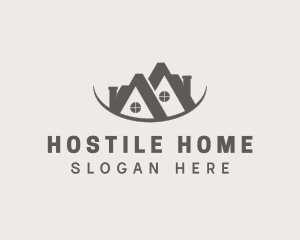 Subdivision Home Roof logo design