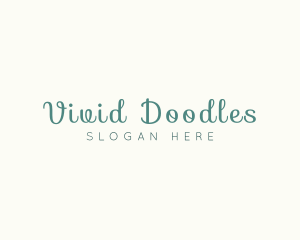 Script Handwriting Wordmark logo design