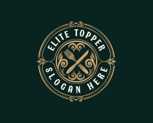 Premium Restaurant Cutlery logo design