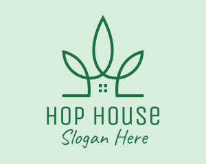 Garden Leaf House logo design