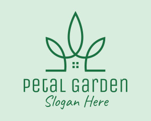 Garden Leaf House logo design