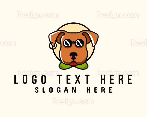 Sunglasses Pet Dog Logo