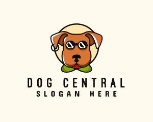 Sunglasses Pet Dog logo design