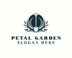 Shovel Tool Landscaping logo design