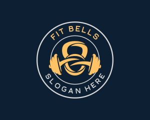 Weights Fitness Gym logo design