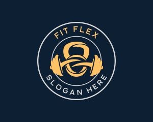 Weights Fitness Gym logo design