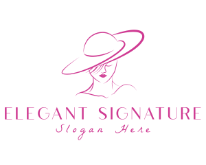 Elegant Fashion Lady logo design