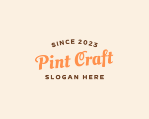 Craft Workshop Wordmark logo design