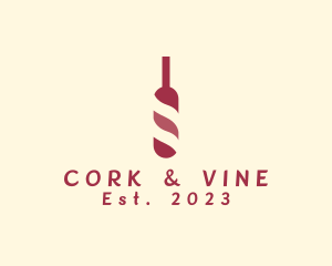 Wine Bar Bottle  logo design