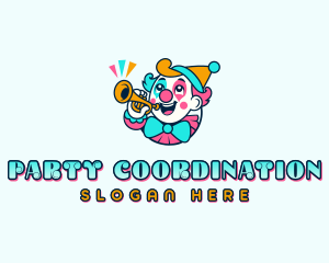 Party Fun Clown logo design