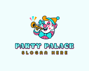 Party Fun Clown logo design