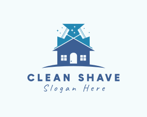 Apartment House Cleaning logo design