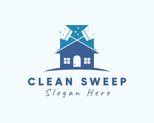 Apartment House Cleaning logo design