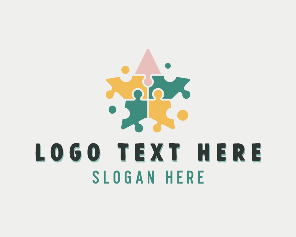 Puzzle logo example 3