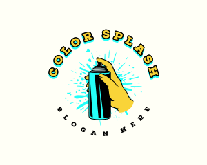 Spray Paint Splatter logo