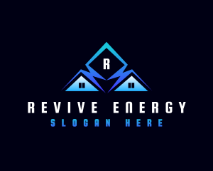 Lightning Roof Energy logo design