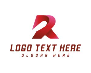 3D Modern Letter R logo