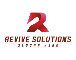 3D Modern Letter R logo design