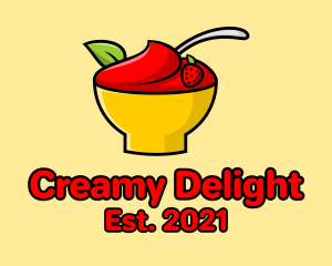 Strawberry Dessert Bowl logo