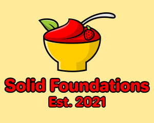 Strawberry Dessert Bowl logo