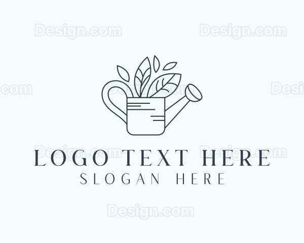 Lawn Garden Watering Can Logo